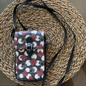 Disney Minnie Mouse Cell Phone Crossbody Purse